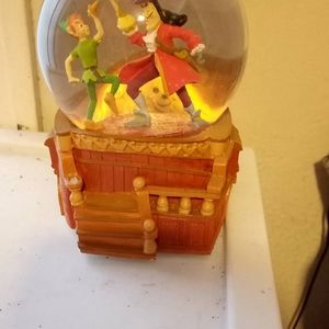 Peter pan musical snow globe